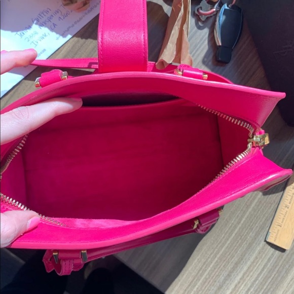 YSL Pink Monogram Calfskin Baby Cabas Bag - Picture 5 of 8